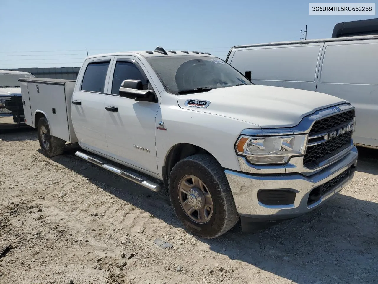 2019 Ram 2500 Tradesman VIN: 3C6UR4HL5KG652258 Lot: 75484244