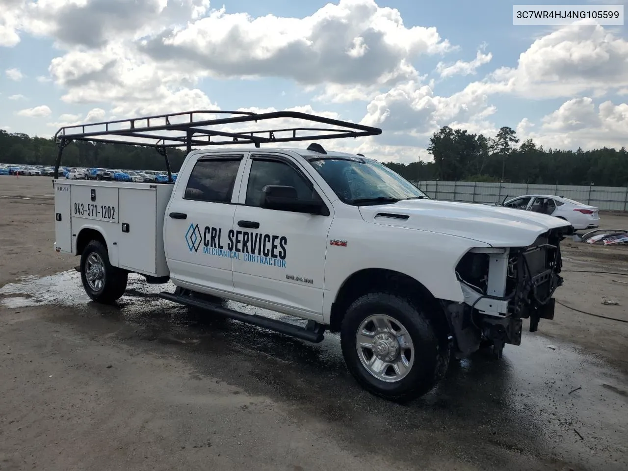 2022 Ram 2500 Tradesman VIN: 3C7WR4HJ4NG105599 Lot: 71306204