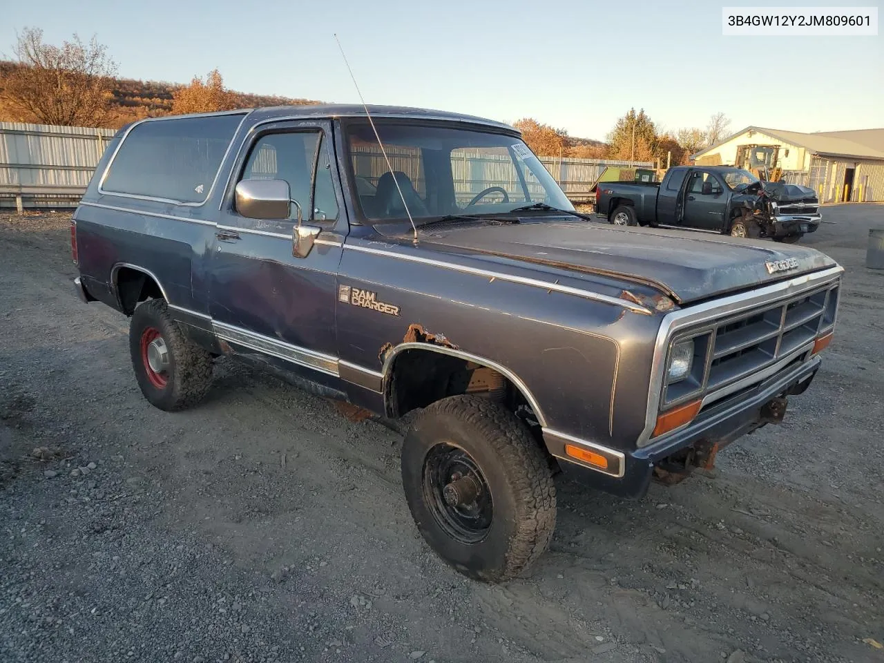 1988 Dodge Ramcharger Aw-100 VIN: 3B4GW12Y2JM809601 Lot: 80219704