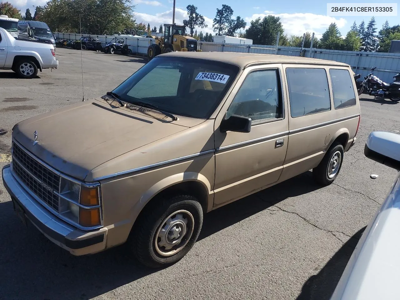 1984 Dodge Caravan Se VIN: 2B4FK41C8ER153305 Lot: 73438314