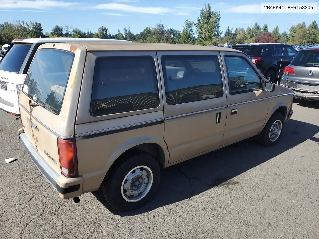 1984 Dodge Caravan Se VIN: 2B4FK41C8ER153305 Lot: 73438314