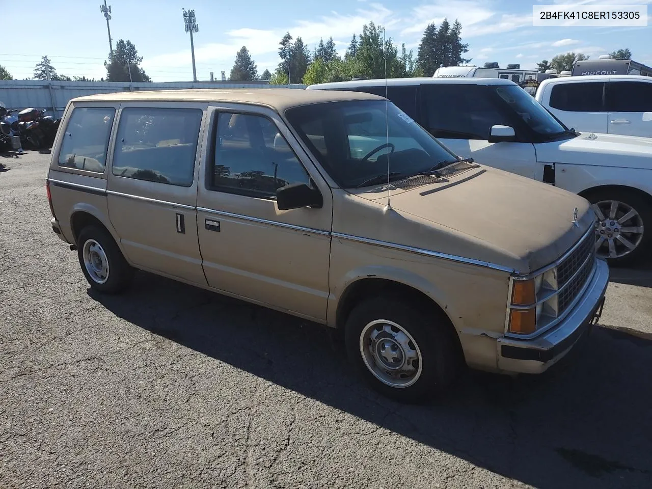 1984 Dodge Caravan Se VIN: 2B4FK41C8ER153305 Lot: 73438314