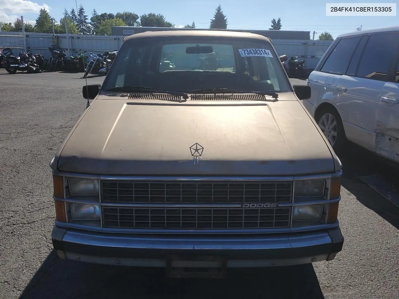 1984 Dodge Caravan Se VIN: 2B4FK41C8ER153305 Lot: 73438314