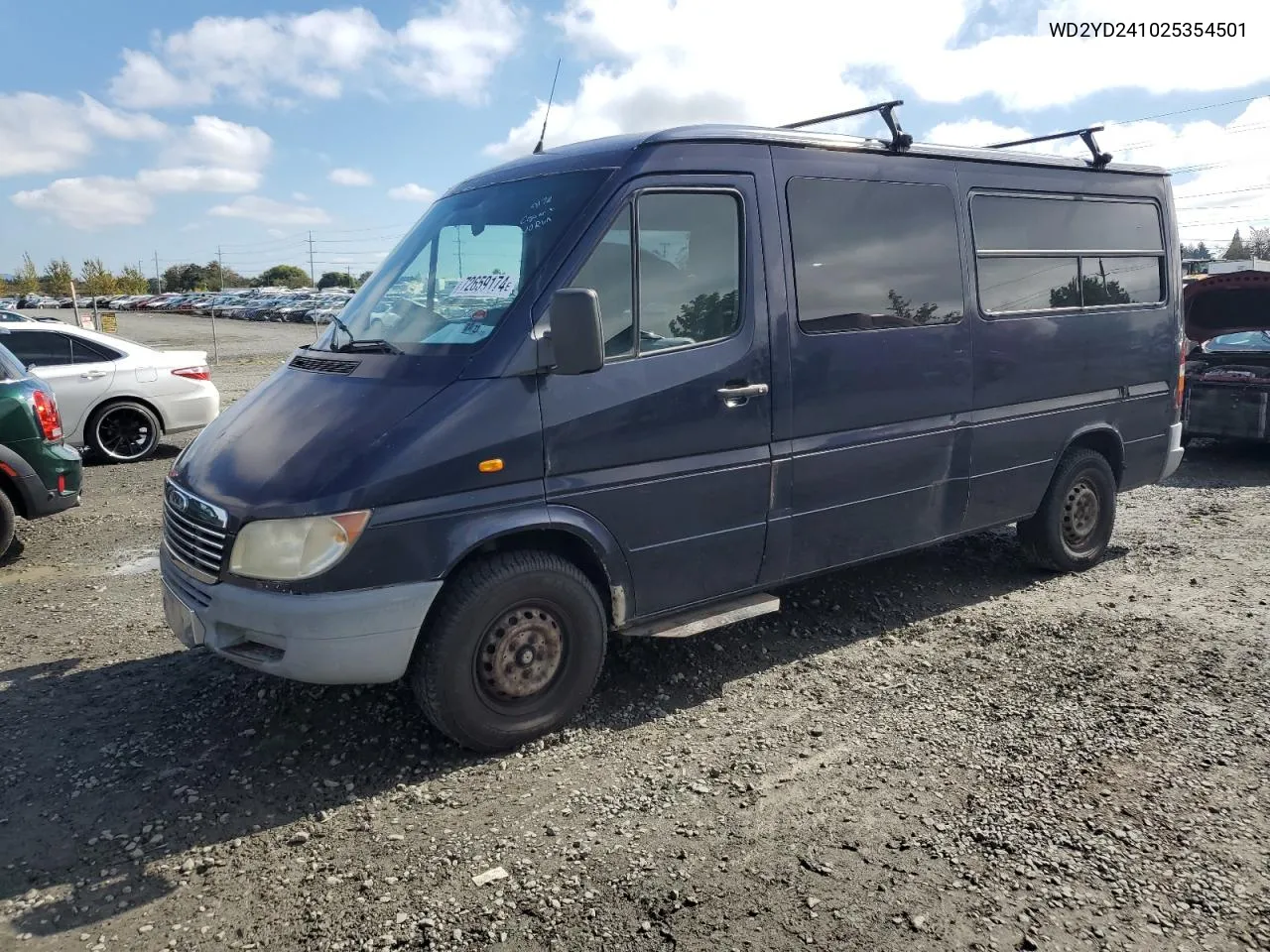 2002 Freightliner Sprinter 2500 VIN: WD2YD241025354501 Lot: 72659174