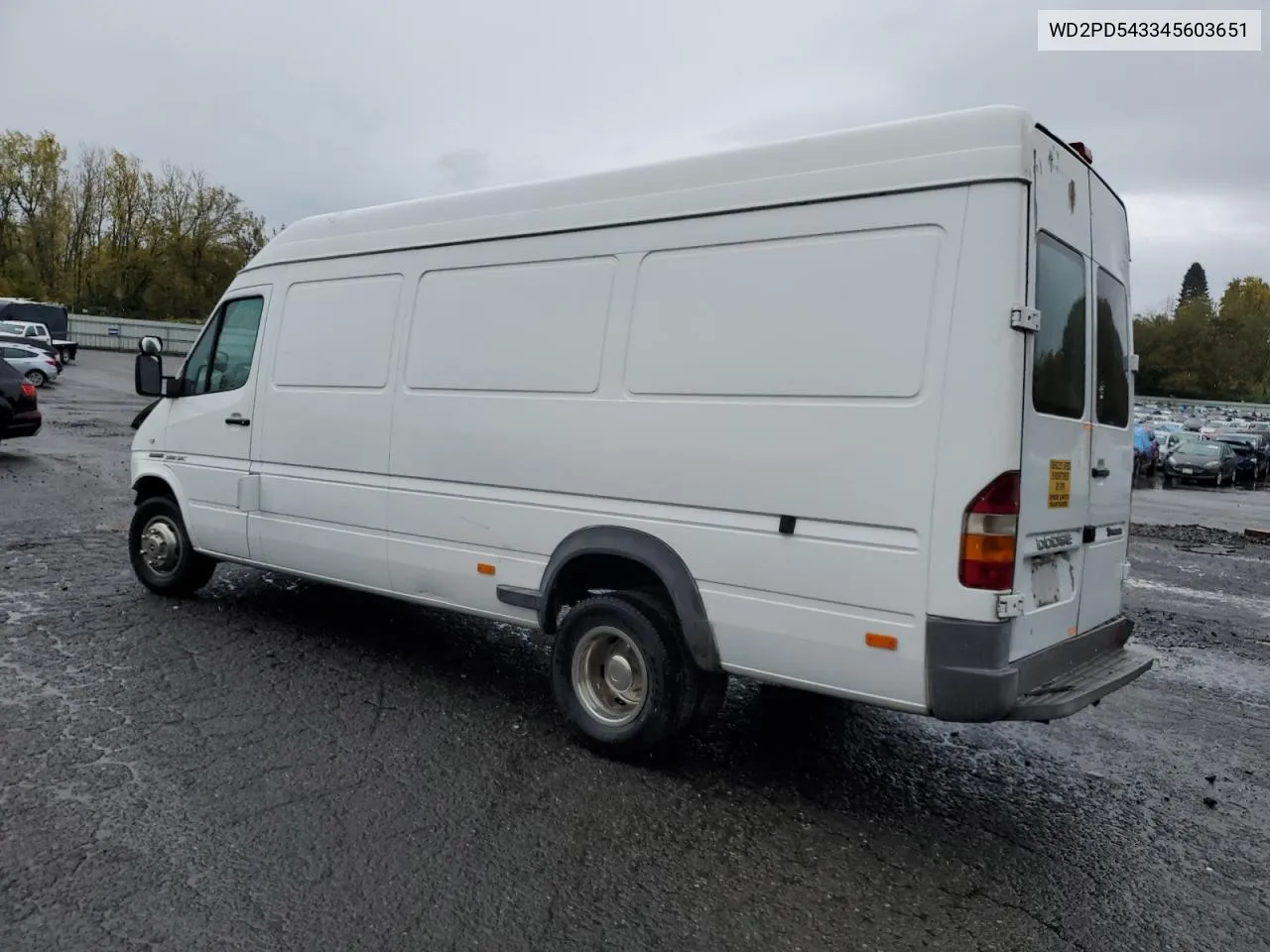 2004 Sprinter 3500 Sprinter VIN: WD2PD543345603651 Lot: 78530194