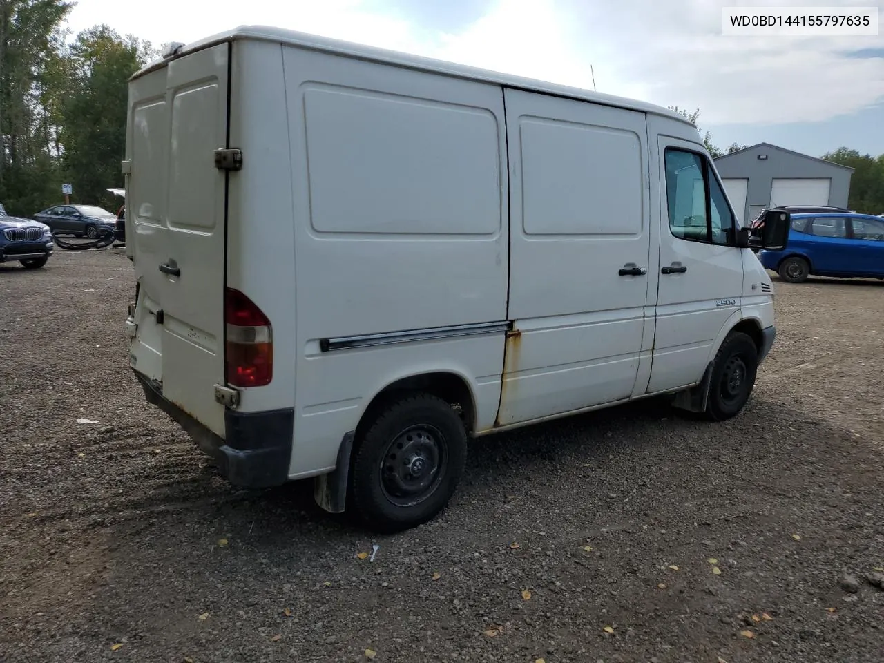 2005 Dodge Sprinter 2500 VIN: WD0BD144155797635 Lot: 69093294