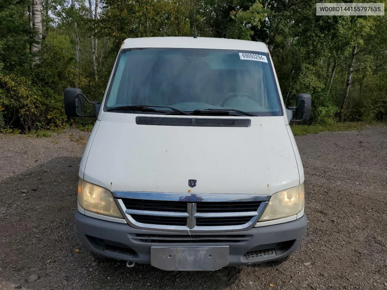 2005 Dodge Sprinter 2500 VIN: WD0BD144155797635 Lot: 69093294