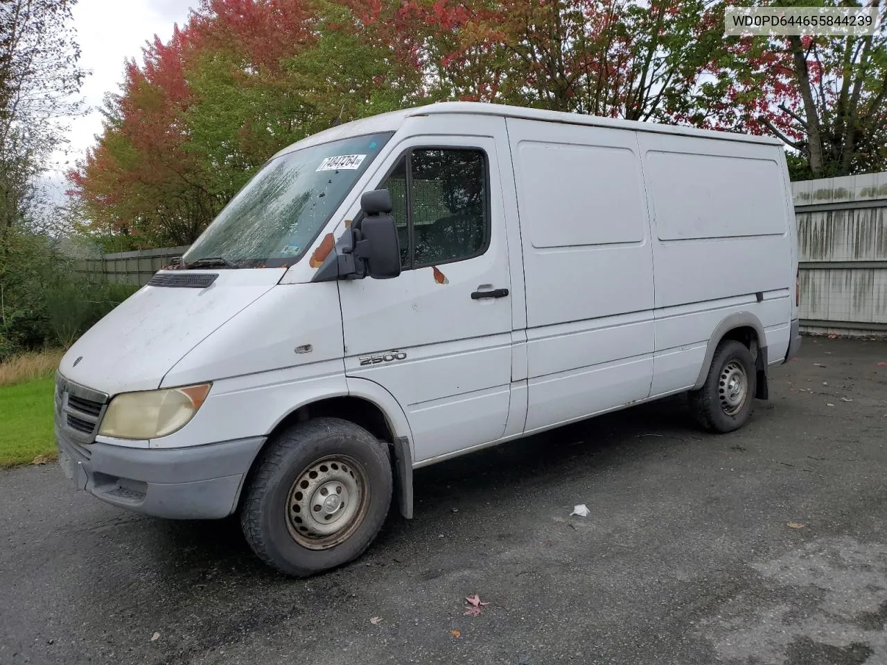 2005 Dodge Sprinter 2500 VIN: WD0PD644655844239 Lot: 74847764