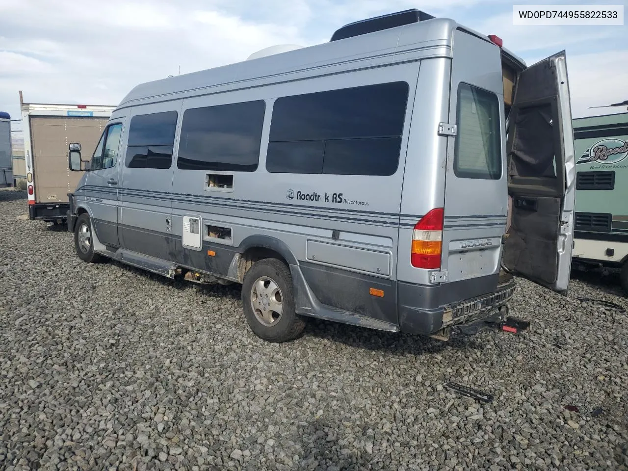 2005 Dodge Sprinter 2500 VIN: WD0PD744955822533 Lot: 78856524