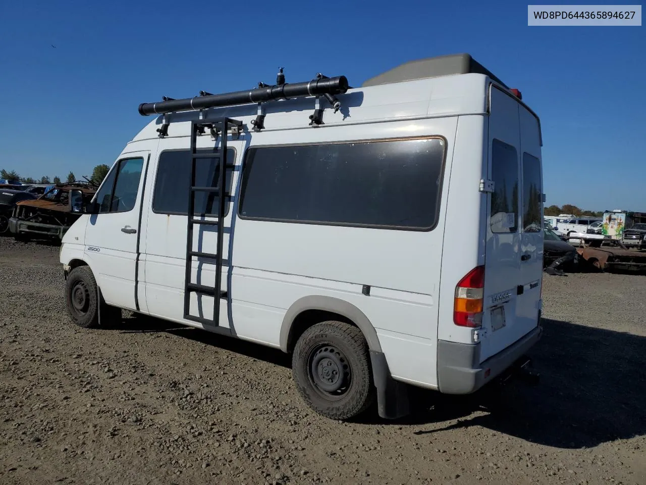 2006 Dodge Sprinter 2500 VIN: WD8PD644365894627 Lot: 68747834