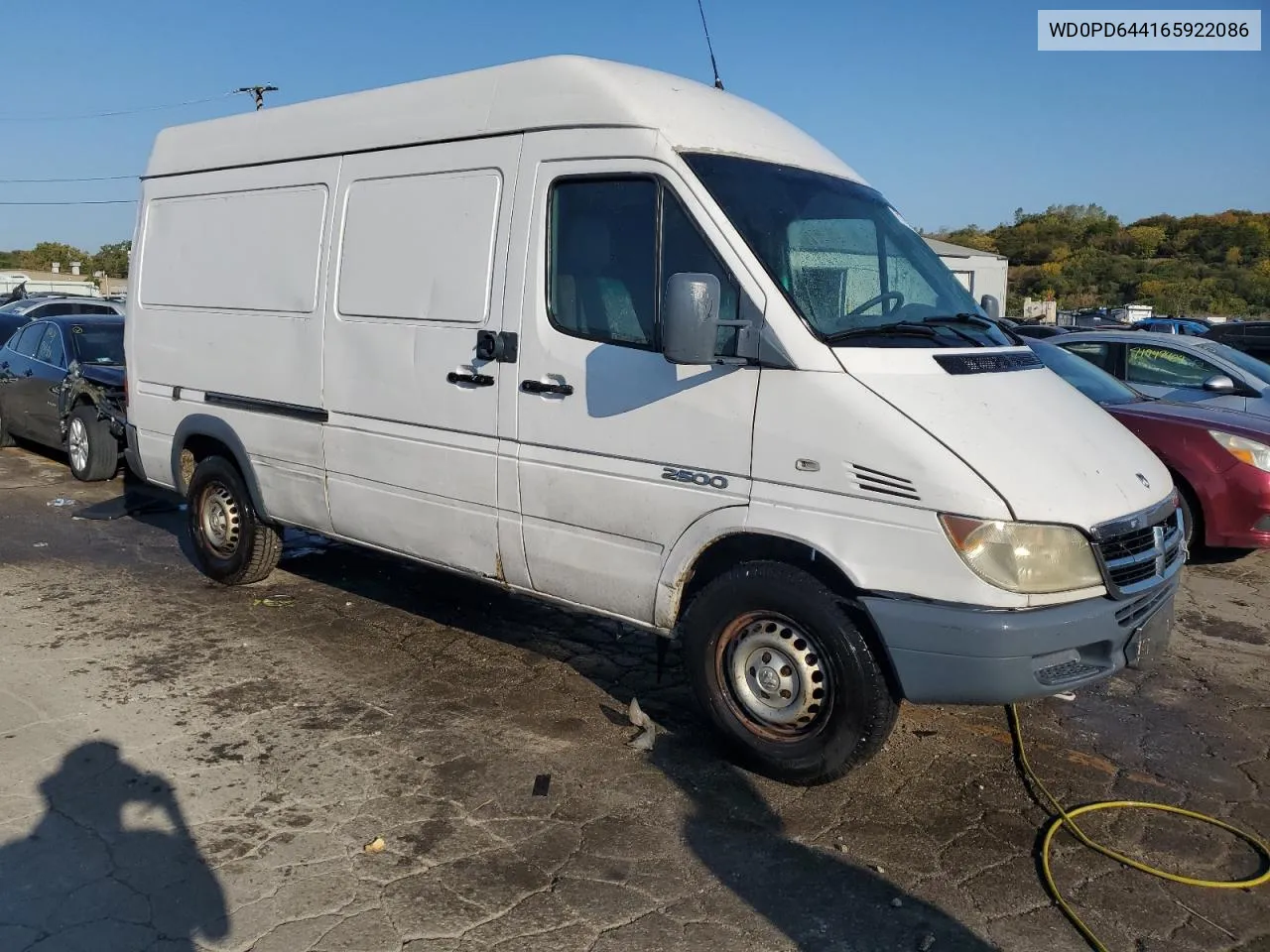 2006 Dodge Sprinter 2500 VIN: WD0PD644165922086 Lot: 71763704