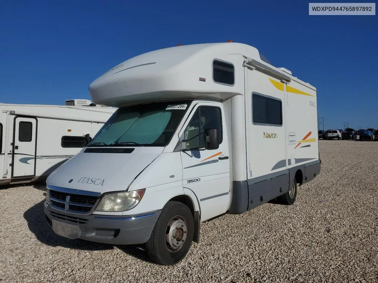 2006 Dodge Sprinter 3500 VIN: WDXPD944765897892 Lot: 72227204