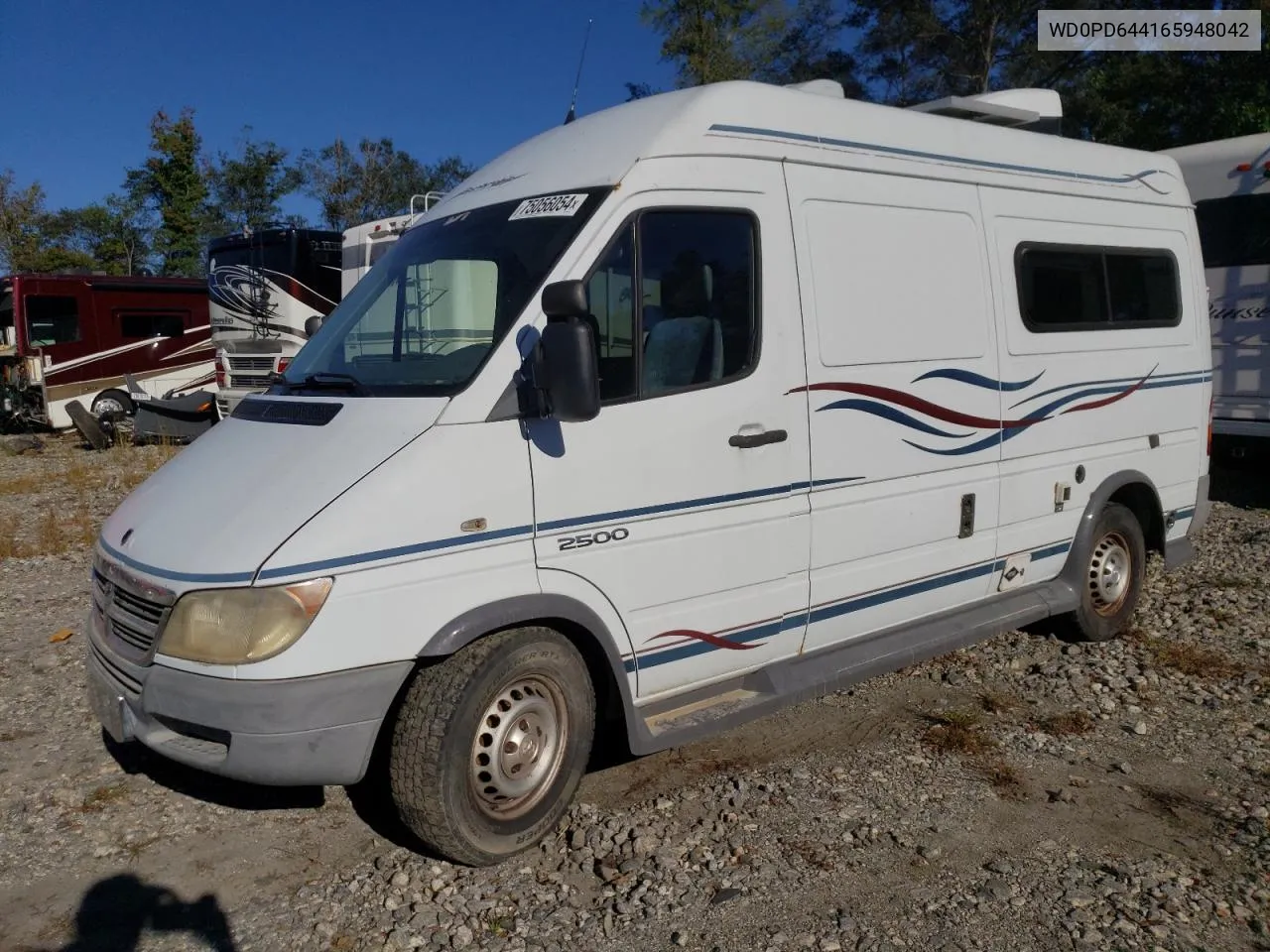 2006 Dodge Sprinter 2500 VIN: WD0PD644165948042 Lot: 75056054