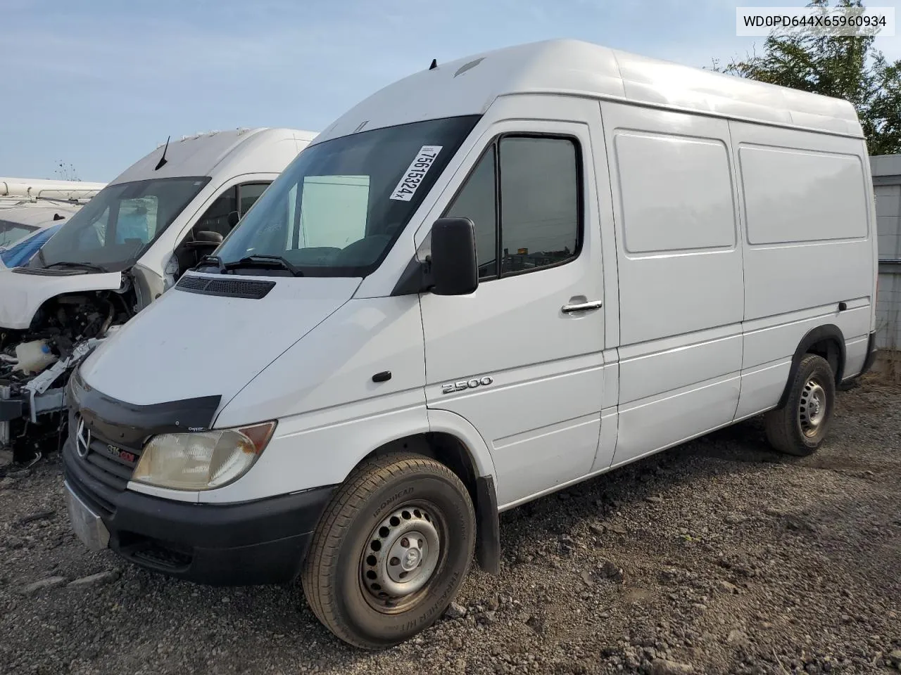 2006 Dodge Sprinter 2500 VIN: WD0PD644X65960934 Lot: 75615324