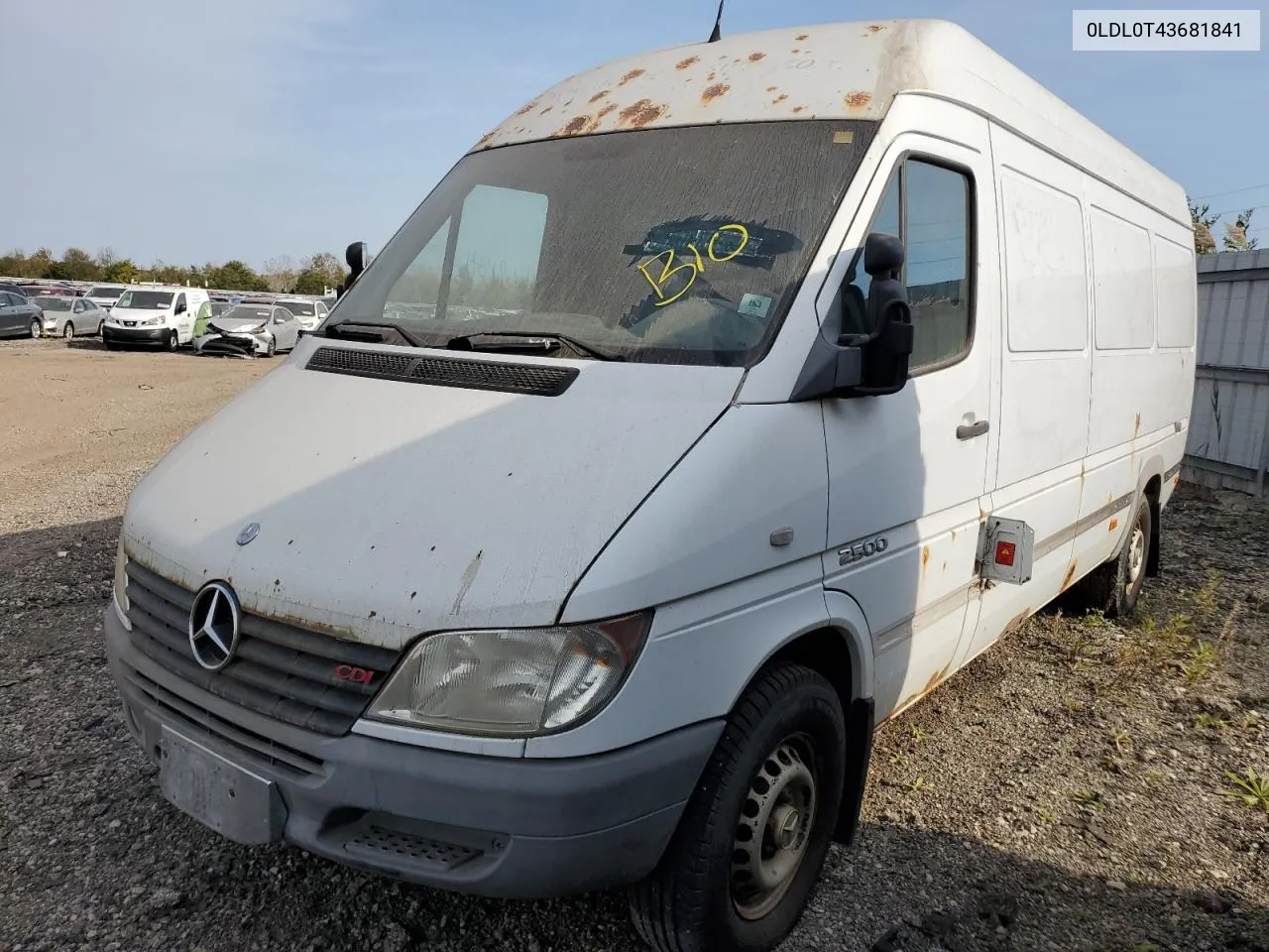 2006 Dodge Sprinter 2500 VIN: 0LDL0T43681841 Lot: 75941064