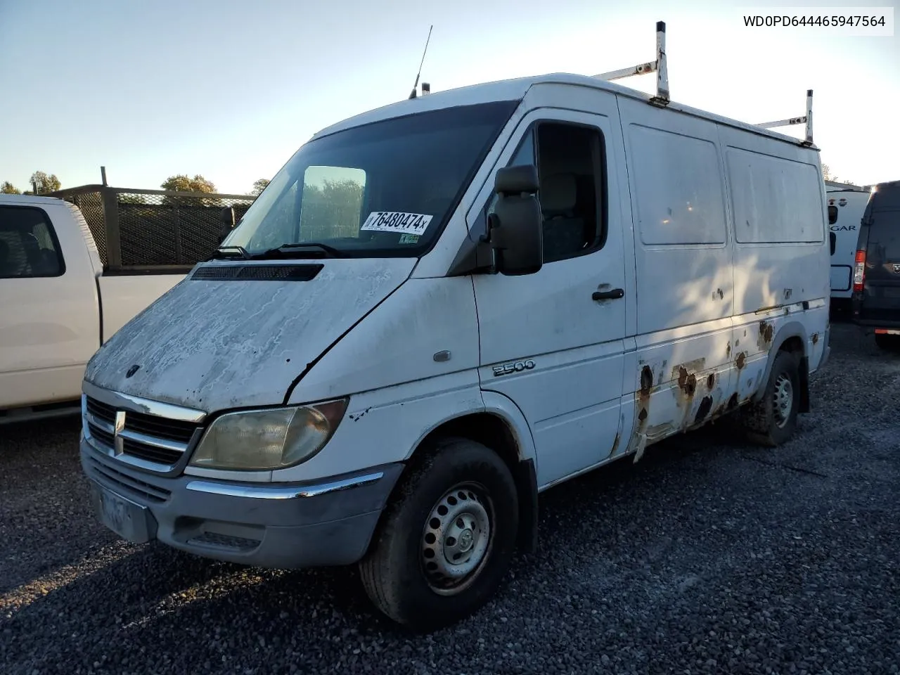 2006 Dodge Sprinter 2500 VIN: WD0PD644465947564 Lot: 76480474