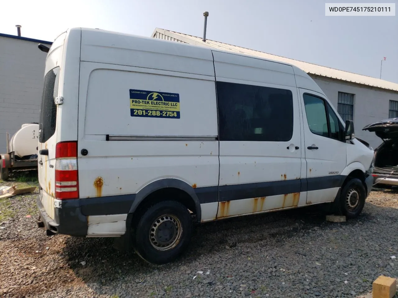 2007 Dodge Sprinter 2500 VIN: WD0PE745175210111 Lot: 67112774