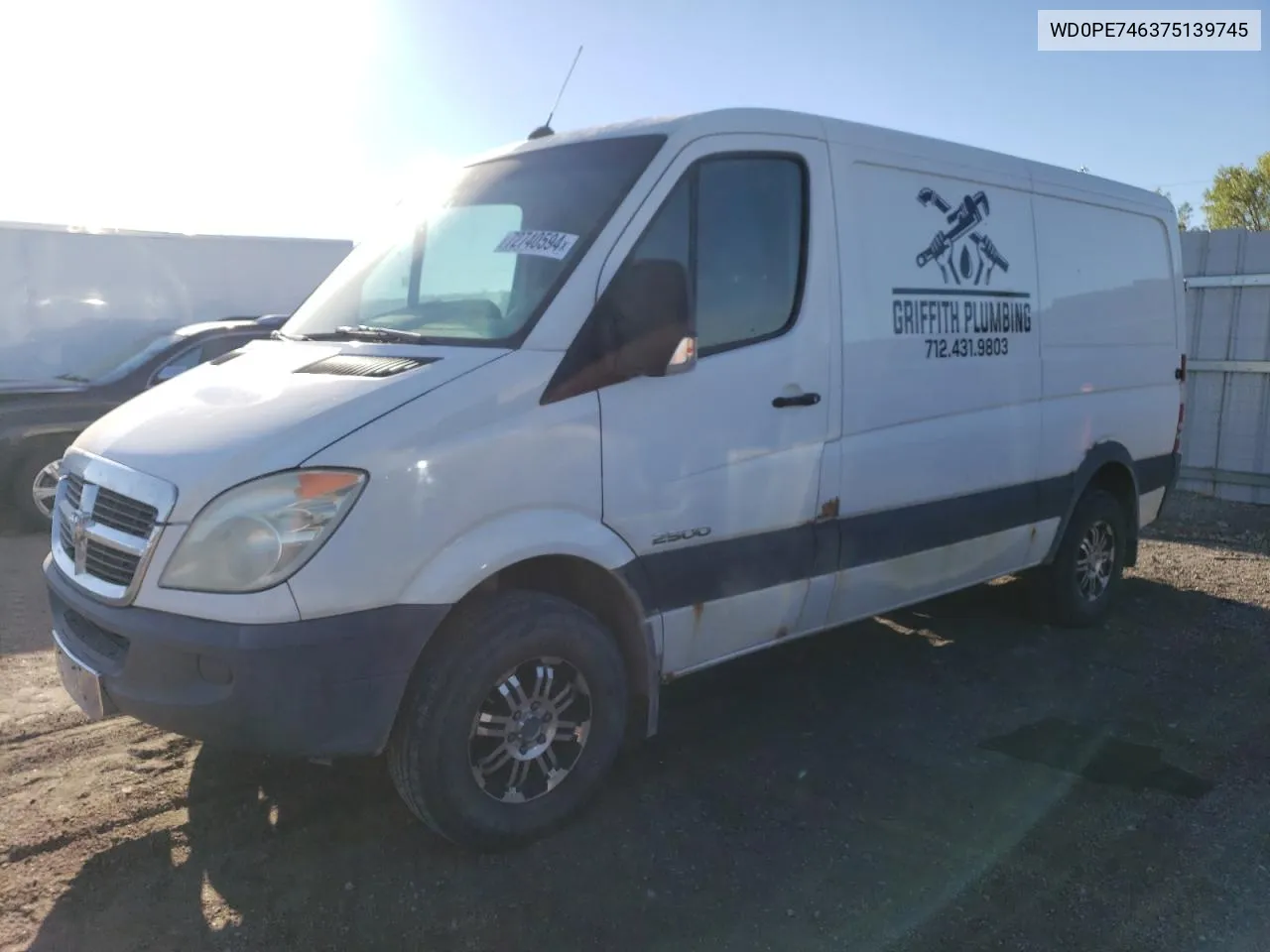 2007 Dodge Sprinter 2500 VIN: WD0PE746375139745 Lot: 72740594