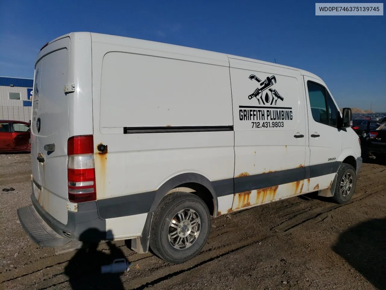 2007 Dodge Sprinter 2500 VIN: WD0PE746375139745 Lot: 72740594