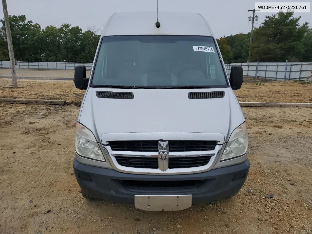 2007 Dodge Sprinter 2500 VIN: WD0PE745275220761 Lot: 73640174