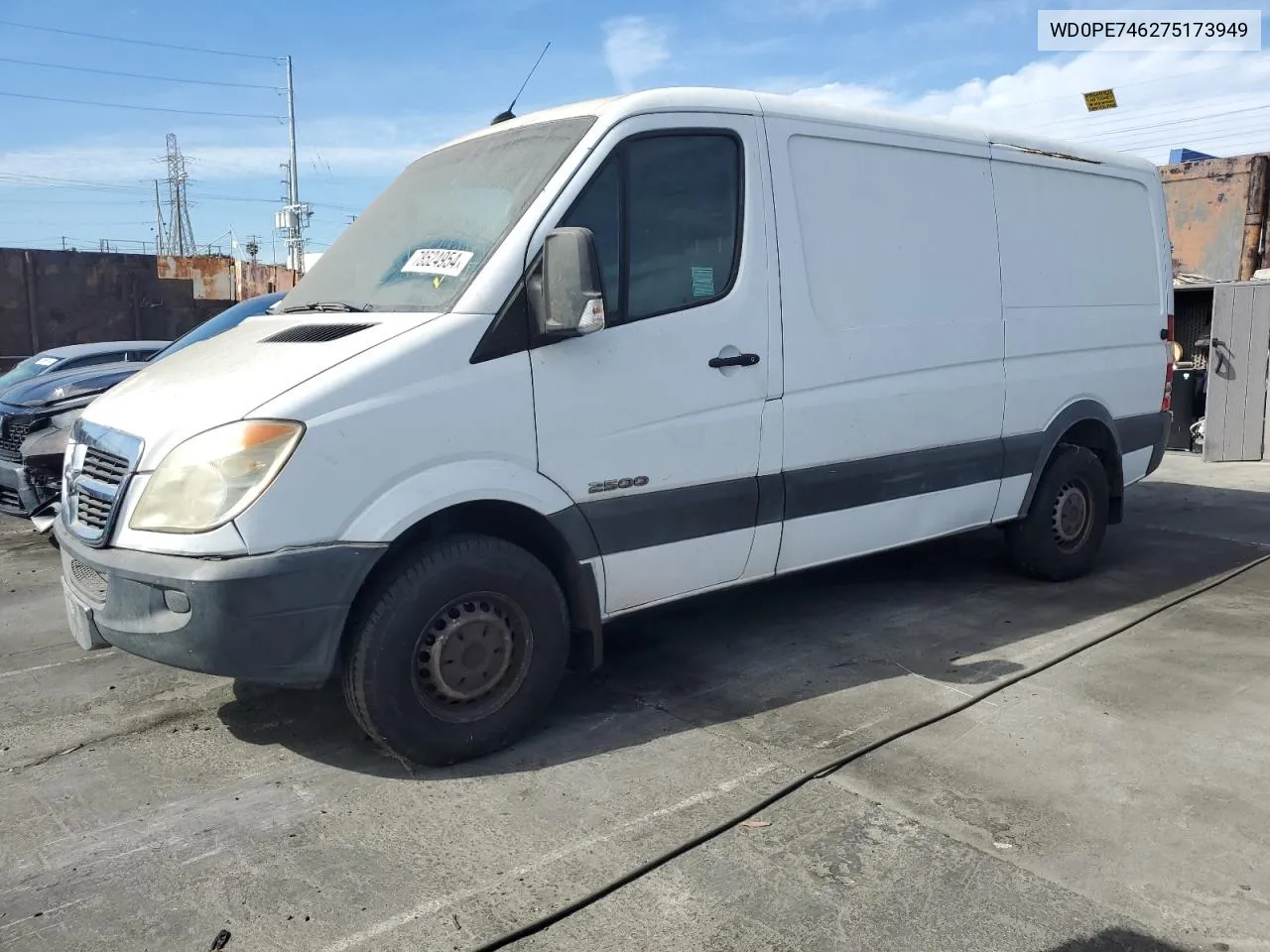 2007 Dodge Sprinter 2500 VIN: WD0PE746275173949 Lot: 78524954