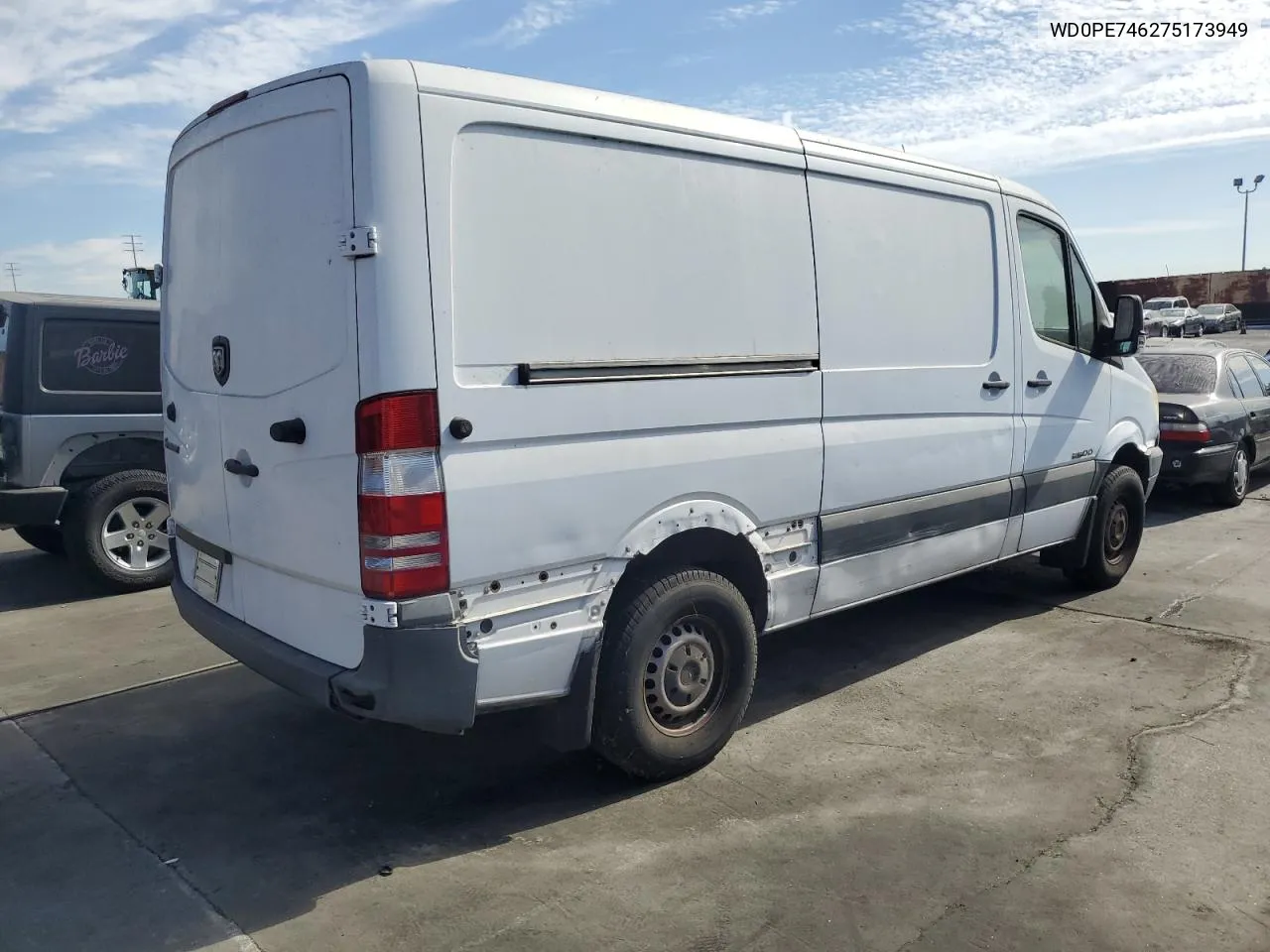 2007 Dodge Sprinter 2500 VIN: WD0PE746275173949 Lot: 78524954