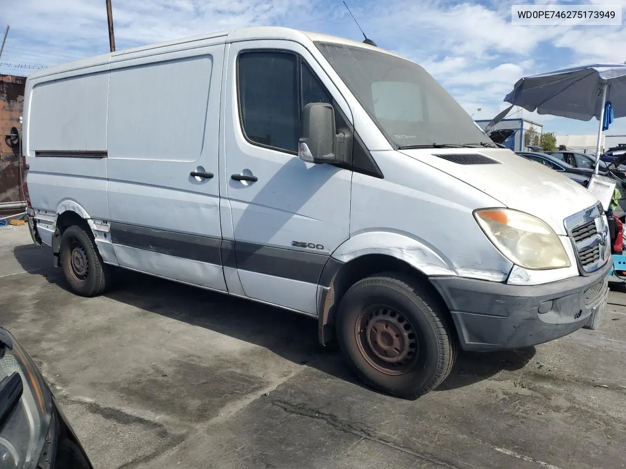 2007 Dodge Sprinter 2500 VIN: WD0PE746275173949 Lot: 78524954