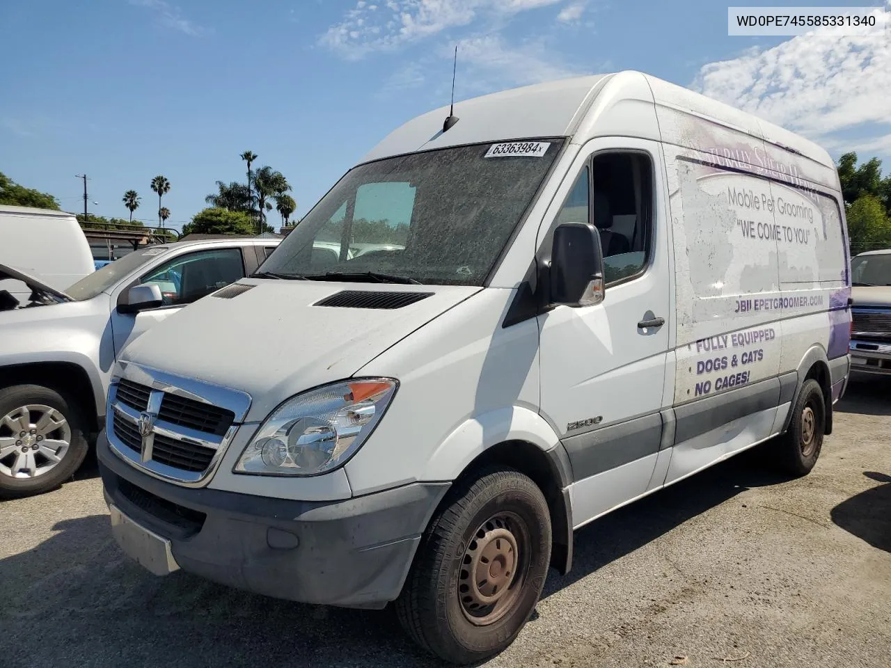 2008 Dodge Sprinter 2500 VIN: WD0PE745585331340 Lot: 63363984