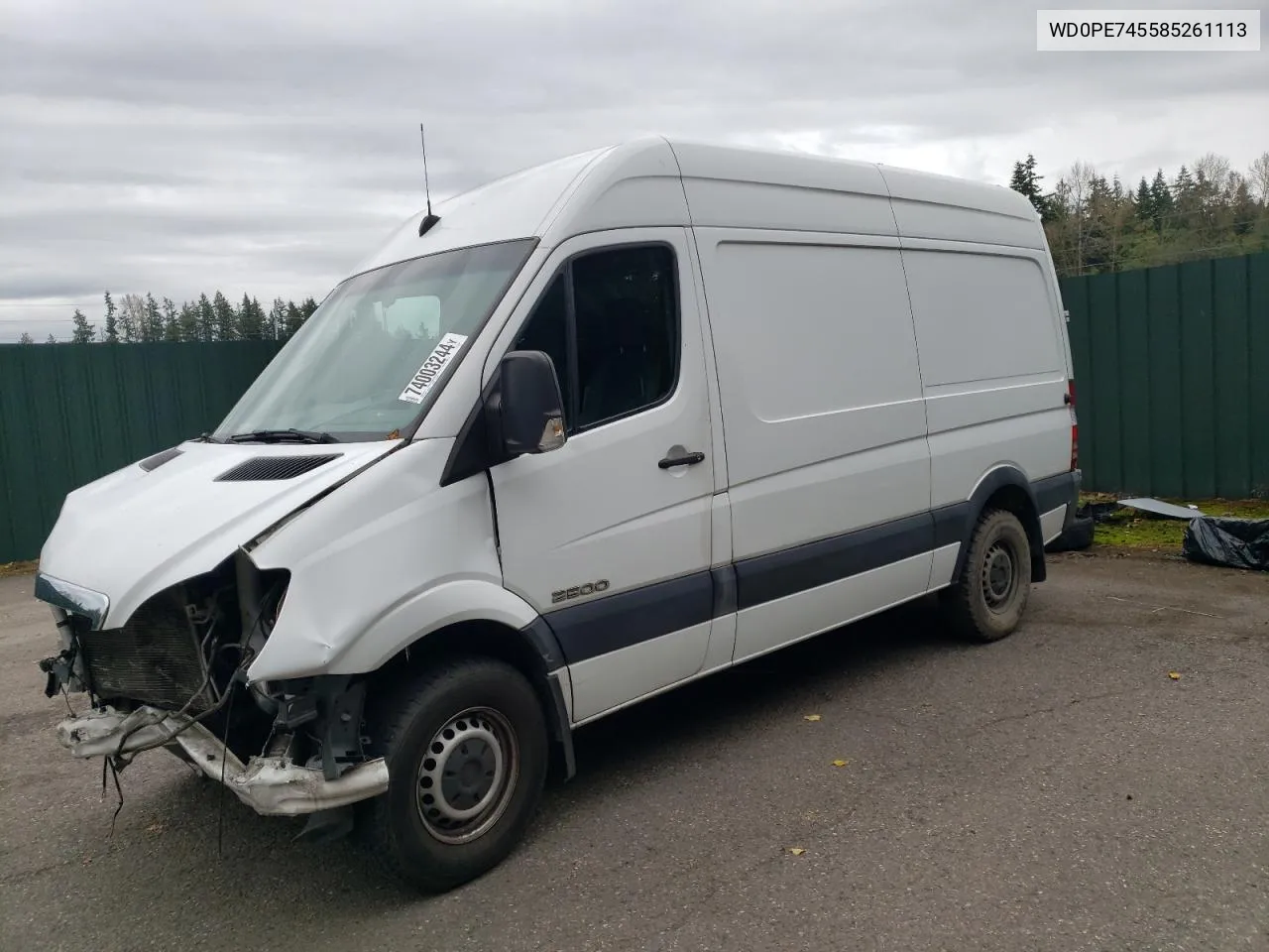 2008 Dodge Sprinter 2500 VIN: WD0PE745585261113 Lot: 74003244