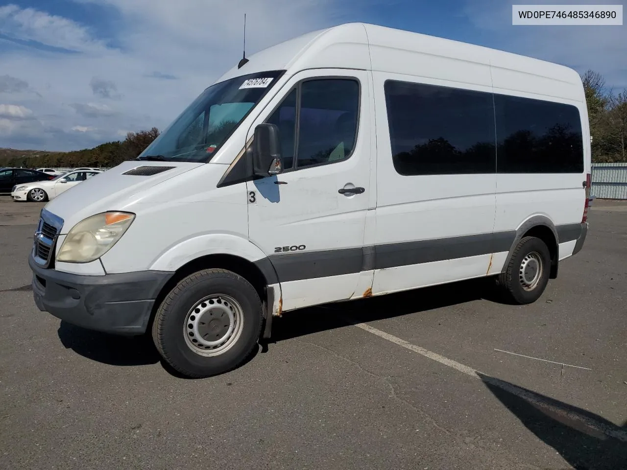 2008 Dodge Sprinter 2500 VIN: WD0PE746485346890 Lot: 74576784