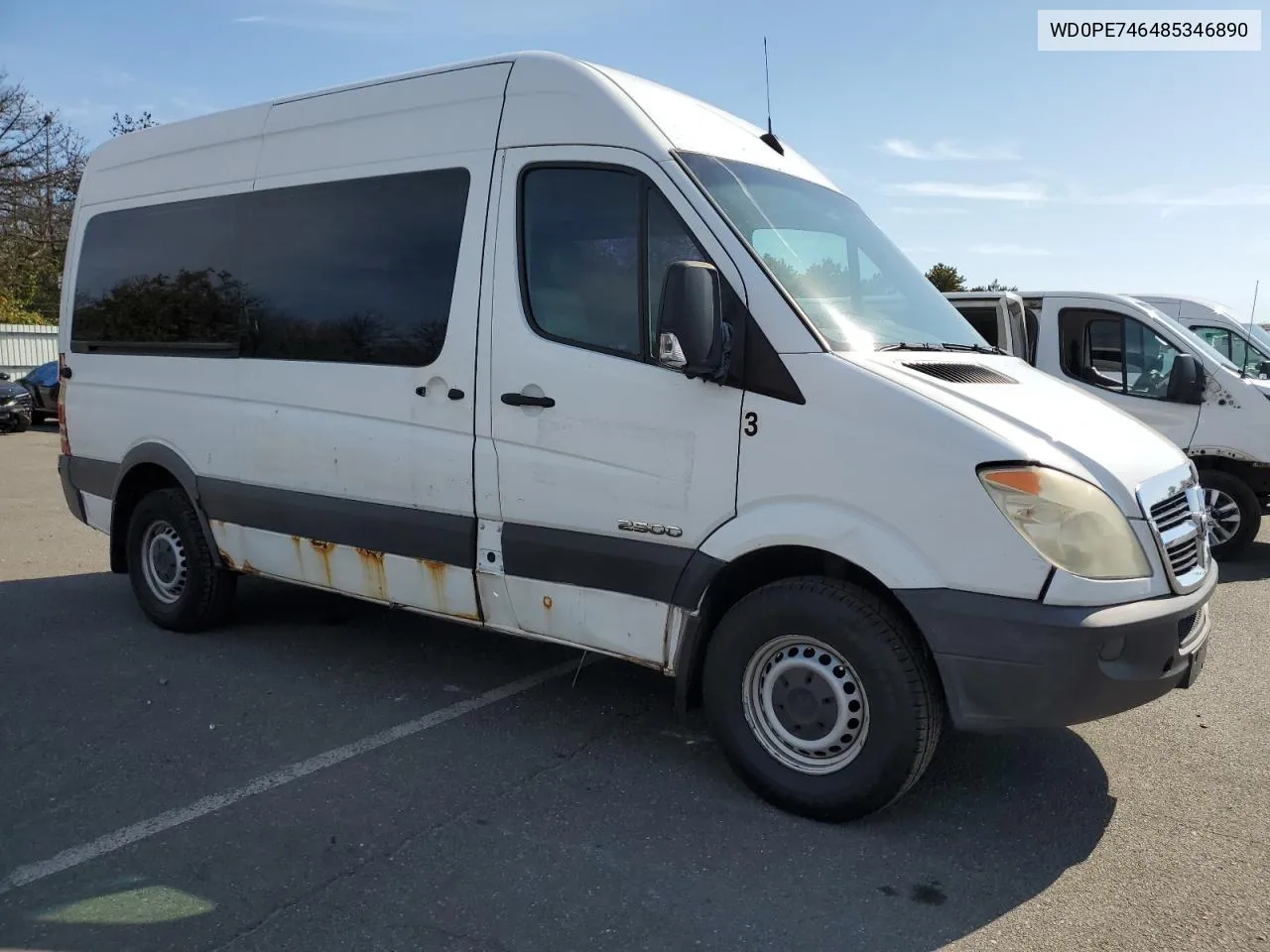 2008 Dodge Sprinter 2500 VIN: WD0PE746485346890 Lot: 74576784