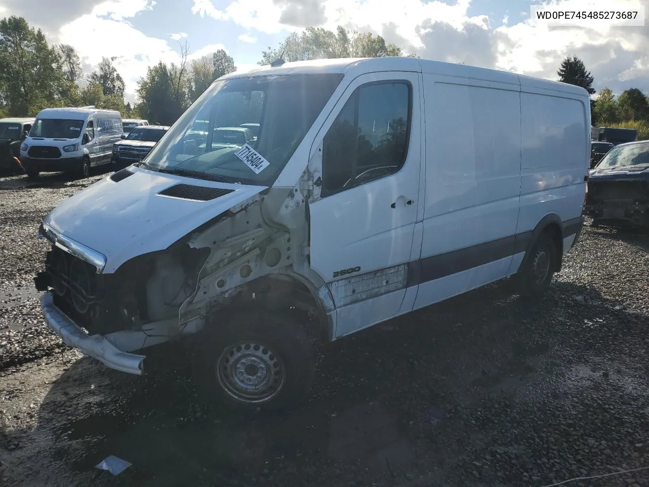 2008 Dodge Sprinter 2500 VIN: WD0PE745485273687 Lot: 77145404