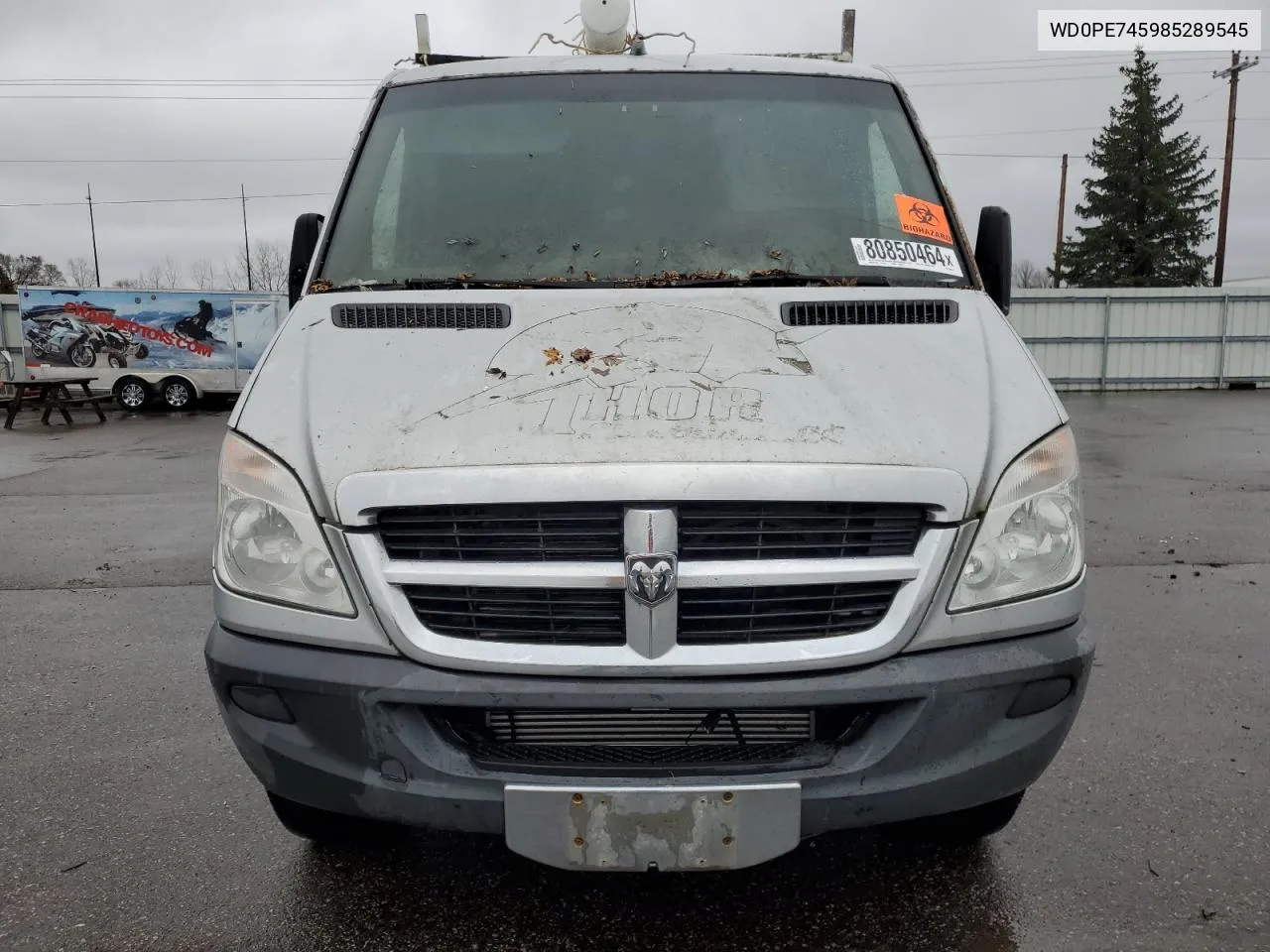 2008 Dodge Sprinter 2500 VIN: WD0PE745985289545 Lot: 80850464