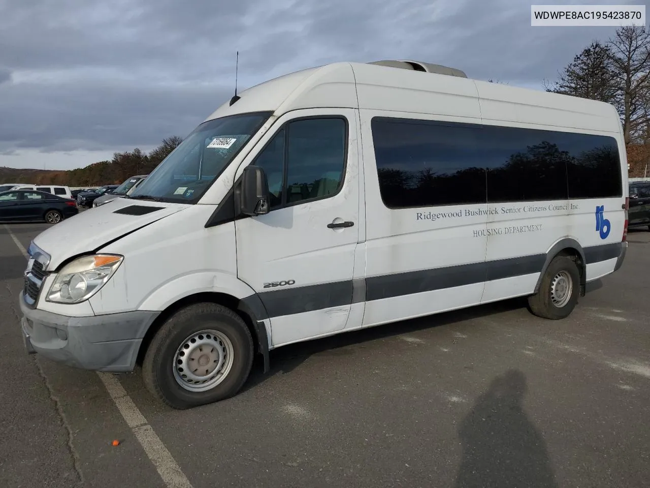 2009 Dodge Sprinter 2500 VIN: WDWPE8AC195423870 Lot: 73169064