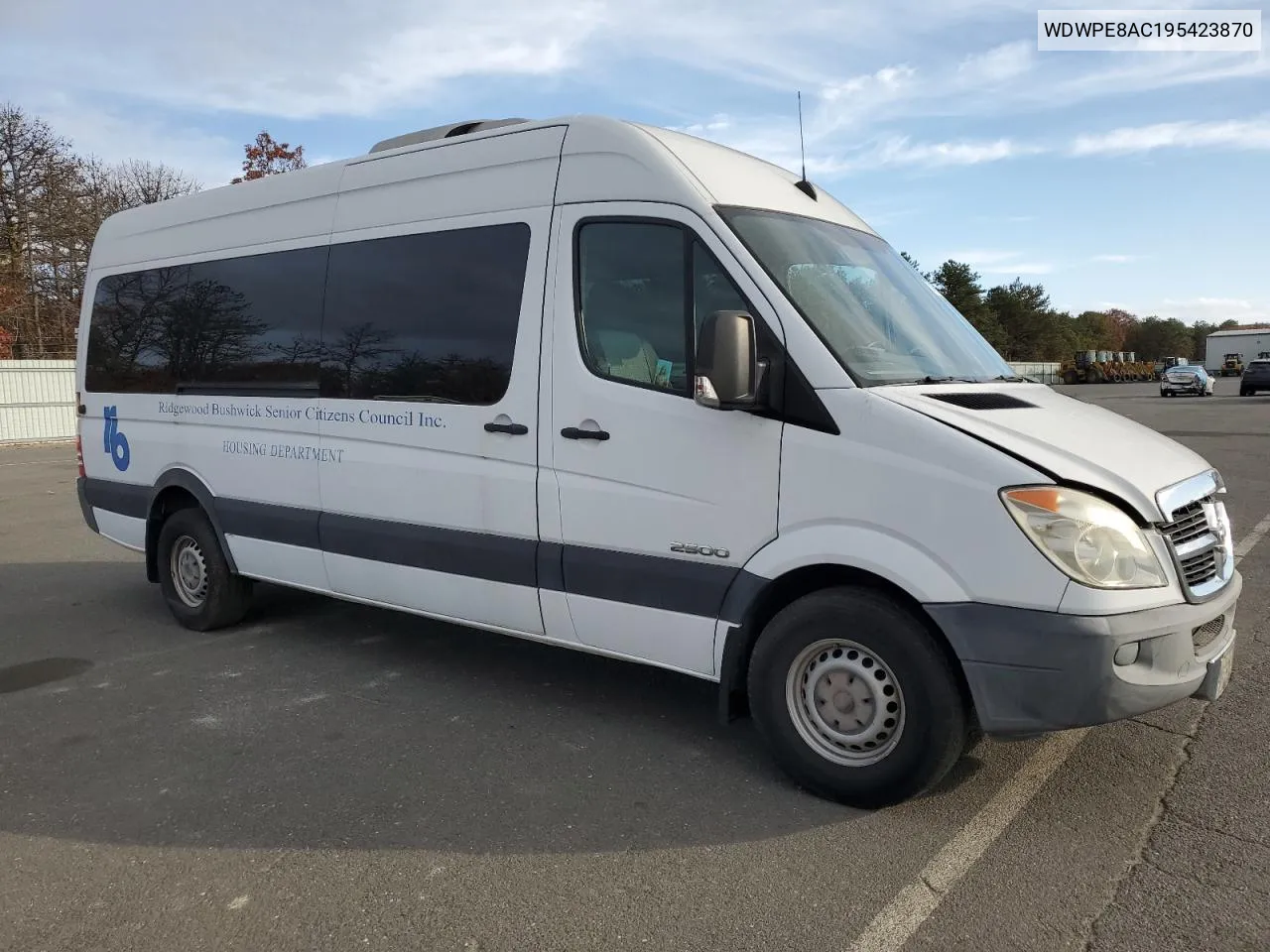 2009 Dodge Sprinter 2500 VIN: WDWPE8AC195423870 Lot: 73169064