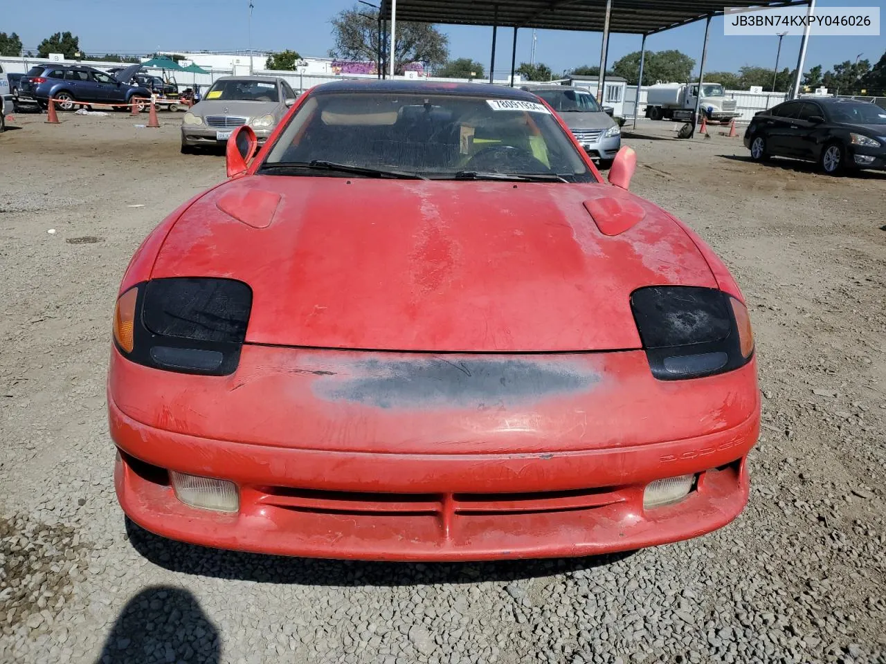 1993 Dodge Stealth R/T Turbo VIN: JB3BN74KXPY046026 Lot: 78091934