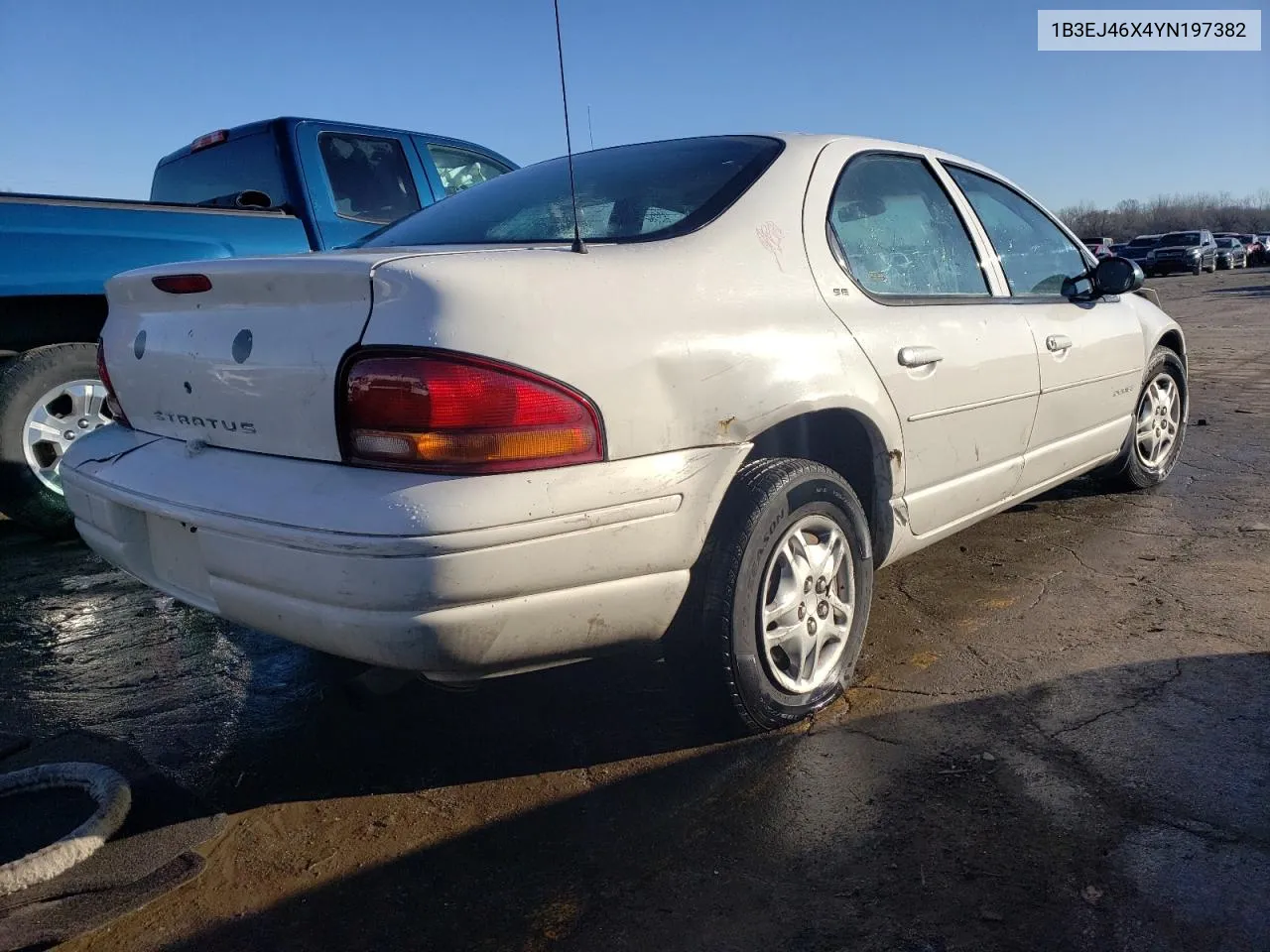 2000 Dodge Stratus Se VIN: 1B3EJ46X4YN197382 Lot: 51419514