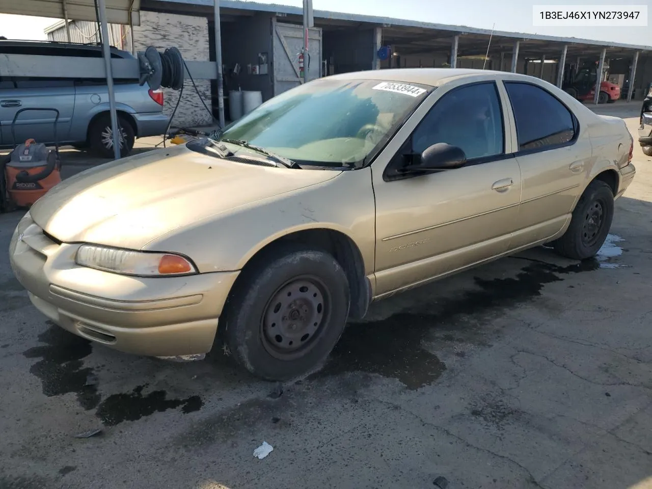 2000 Dodge Stratus Se VIN: 1B3EJ46X1YN273947 Lot: 70533944