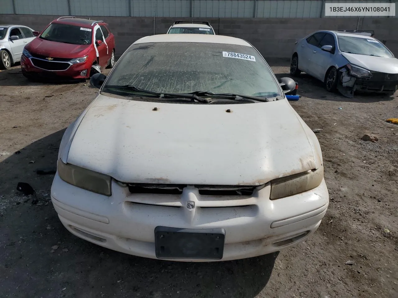 2000 Dodge Stratus Se VIN: 1B3EJ46X6YN108041 Lot: 78843524