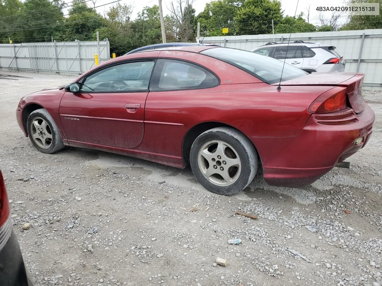 2001 Dodge Stratus Se VIN: 4B3AG42G91E215138 Lot: 67660714