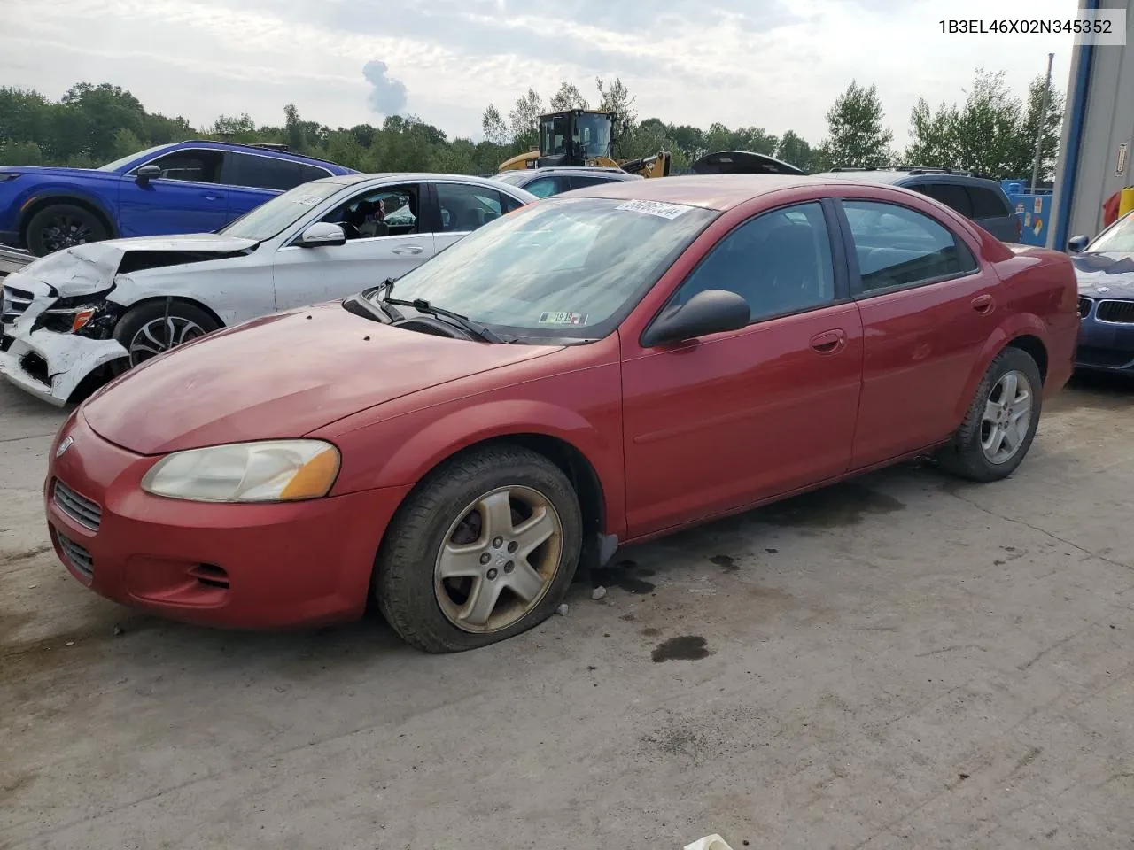 2002 Dodge Stratus Se Plus VIN: 1B3EL46X02N345352 Lot: 65286634