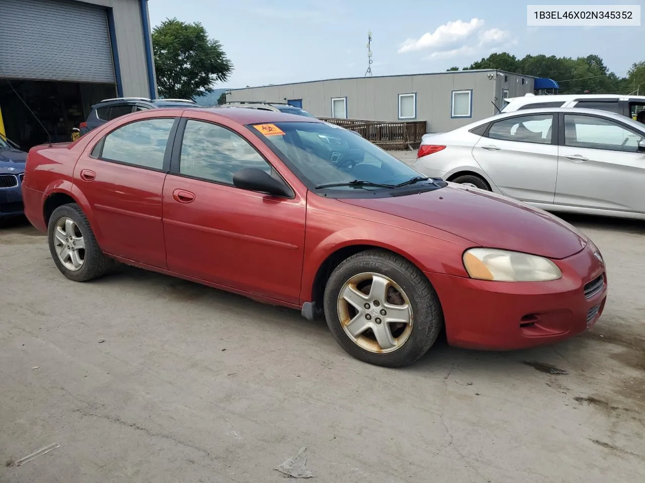 2002 Dodge Stratus Se Plus VIN: 1B3EL46X02N345352 Lot: 65286634