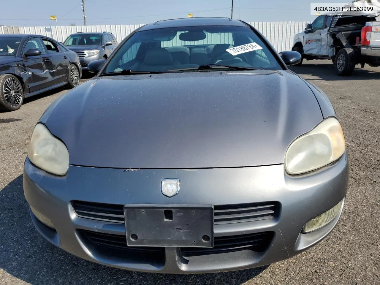 2002 Dodge Stratus R/T VIN: 4B3AG52H12E063999 Lot: 70186784