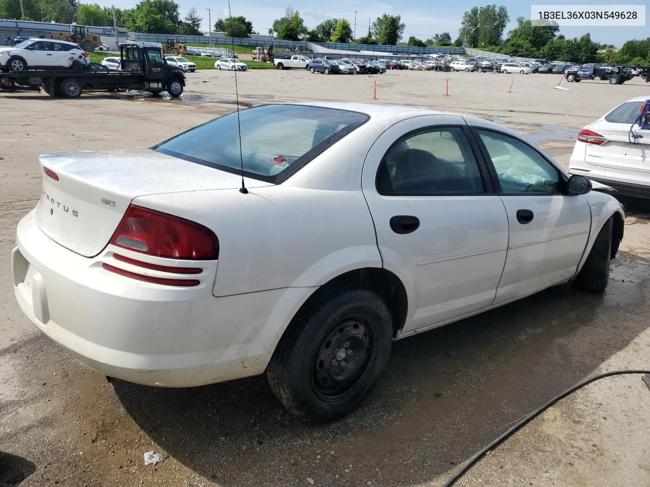 2003 Dodge Stratus Se VIN: 1B3EL36X03N549628 Lot: 55719214