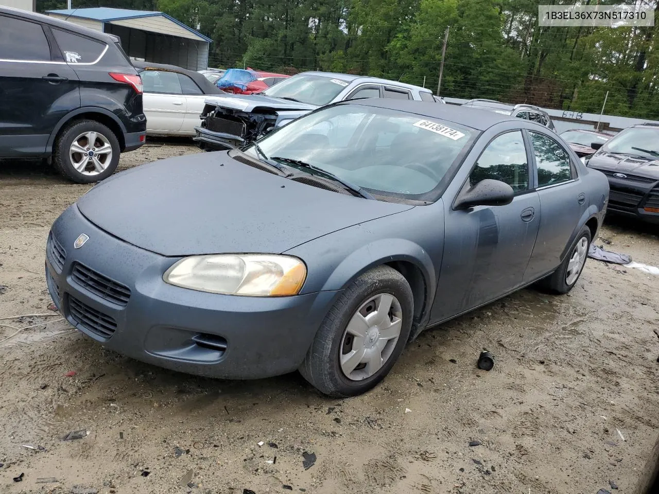 2003 Dodge Stratus Se VIN: 1B3EL36X73N517310 Lot: 69919714