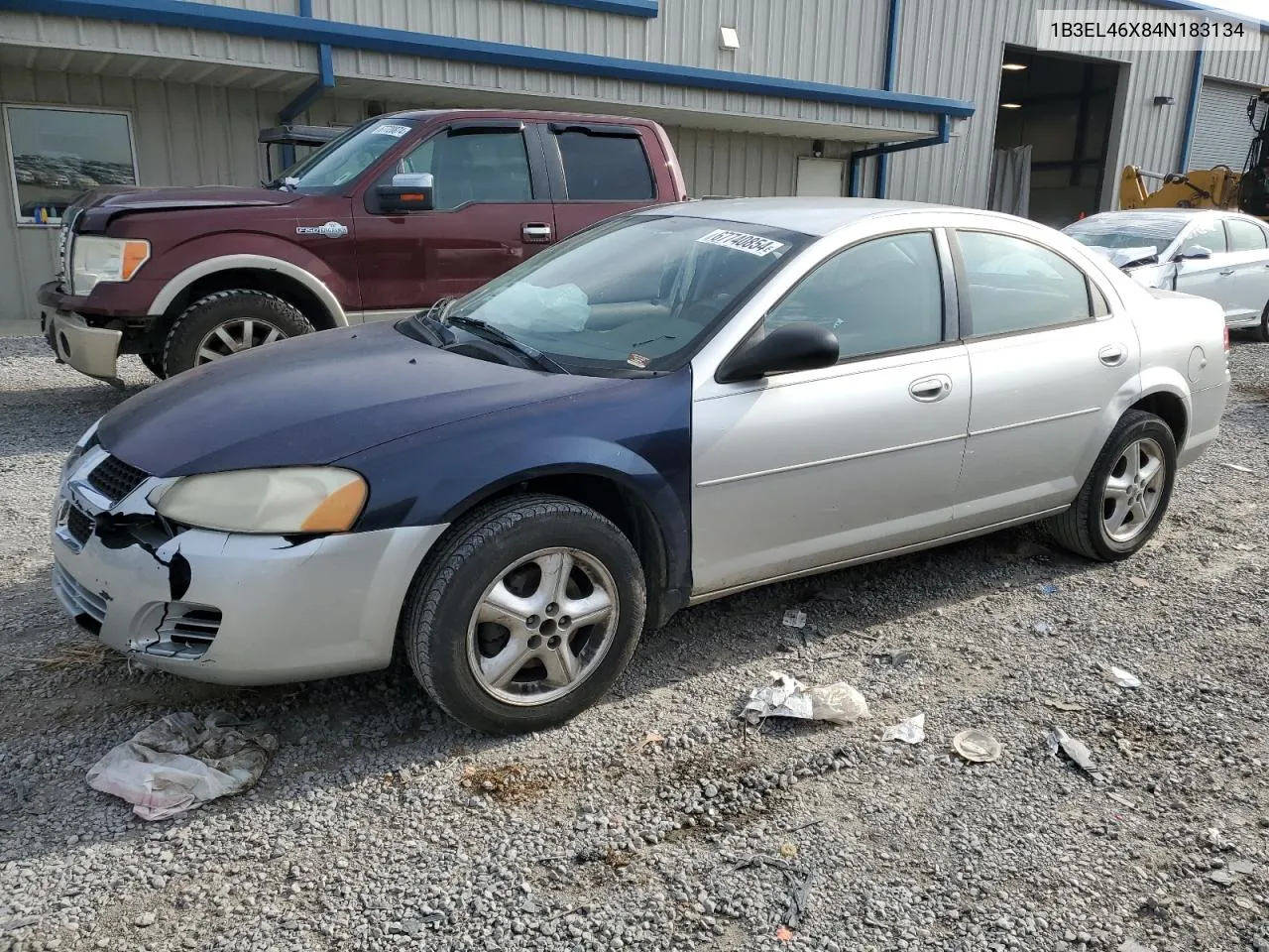 2004 Dodge Stratus Sxt VIN: 1B3EL46X84N183134 Lot: 67740854