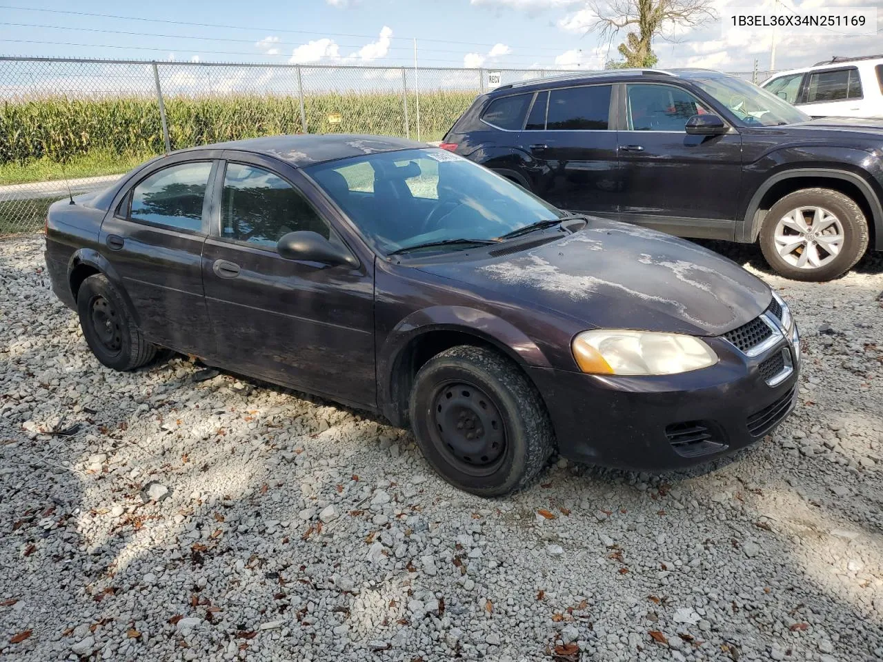 2004 Dodge Stratus Se VIN: 1B3EL36X34N251169 Lot: 70247104