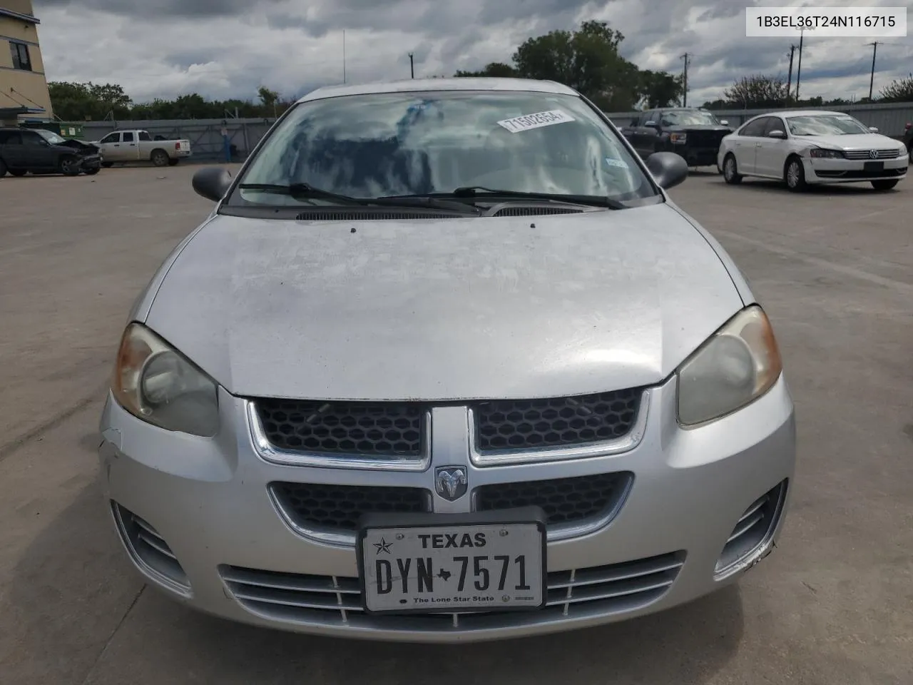 2004 Dodge Stratus Se VIN: 1B3EL36T24N116715 Lot: 71502654