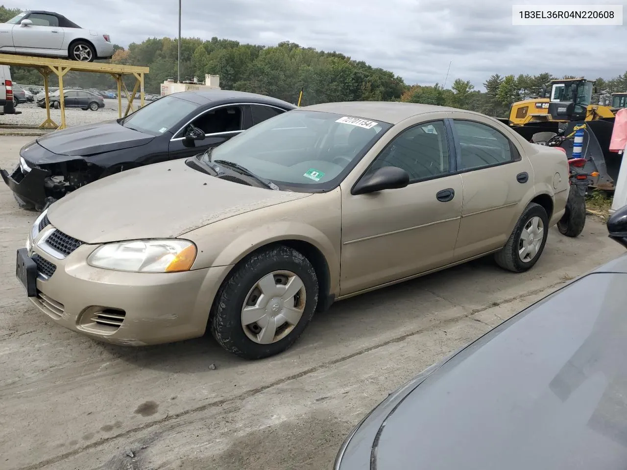 2004 Dodge Stratus Se VIN: 1B3EL36R04N220608 Lot: 72701154