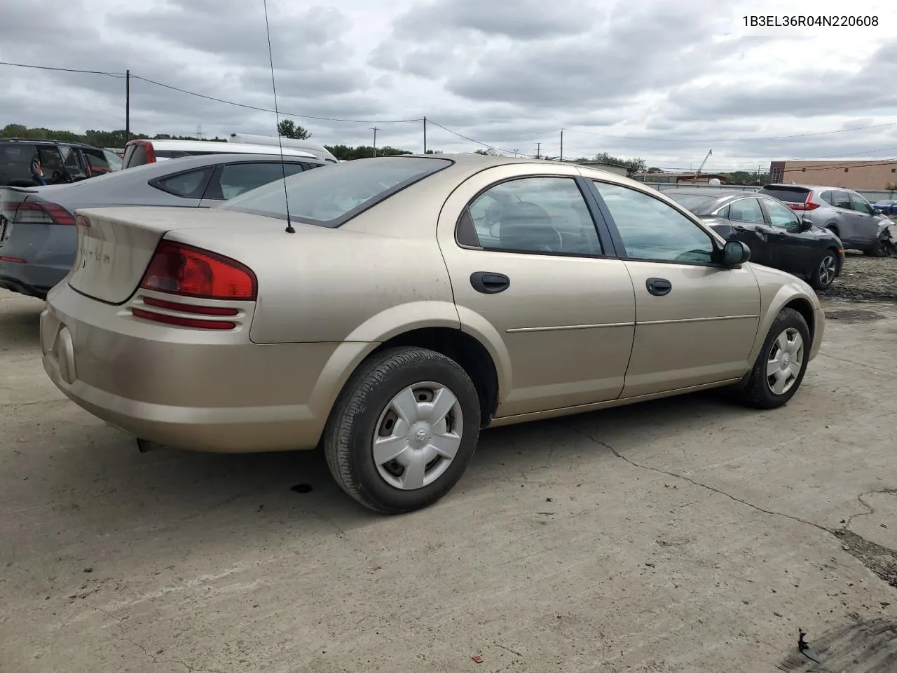 2004 Dodge Stratus Se VIN: 1B3EL36R04N220608 Lot: 72701154